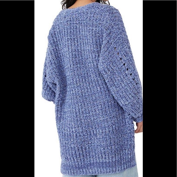 Free People Blue Shades cardigan size XS NWT - Picture 2 of 6